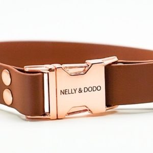 brown dog collar